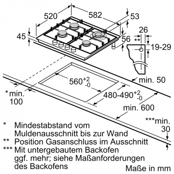 Bosch PCH 6 A 5 C 90 D Maße